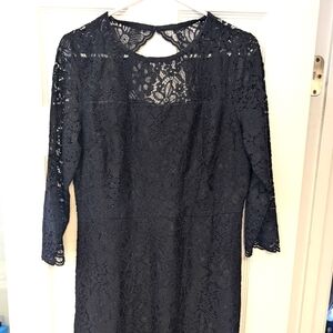 Black lace Loft dress (8)